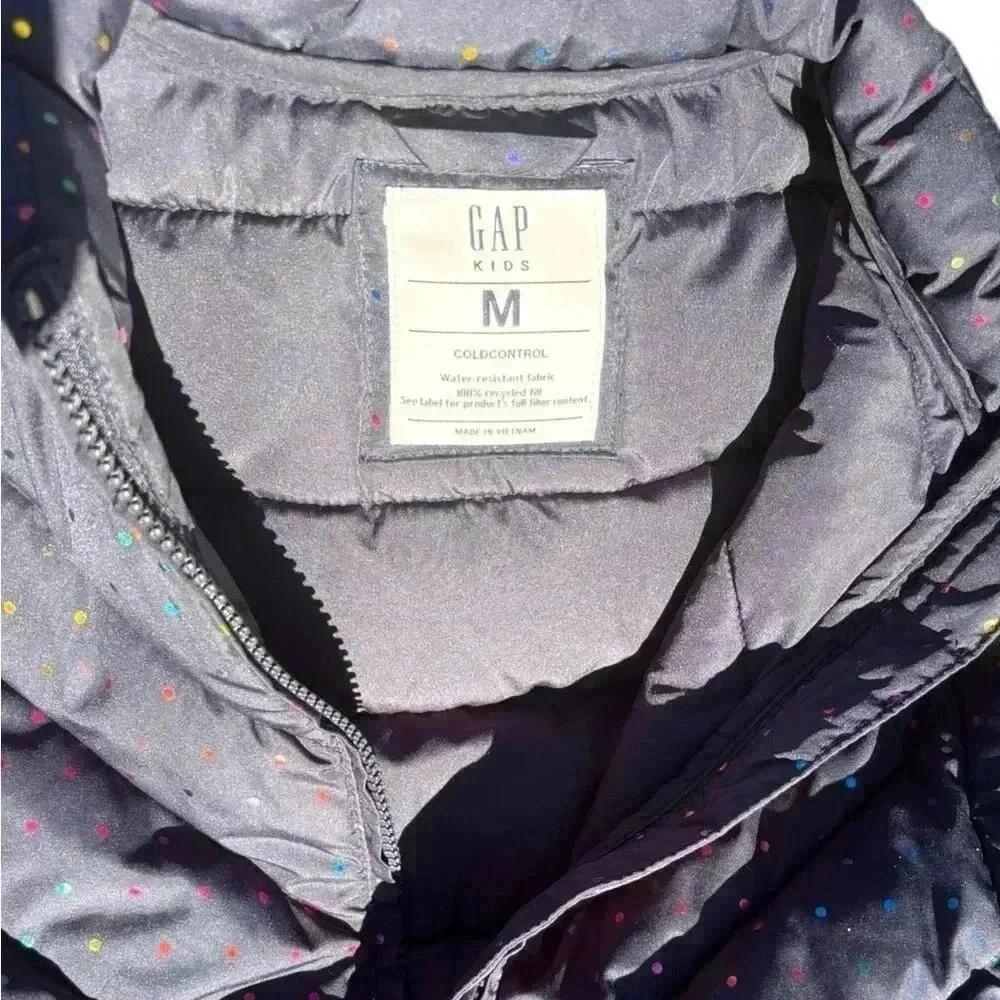 Gap Kids M (8-9yo) Cold Control Water Resistant blue puffer vest.